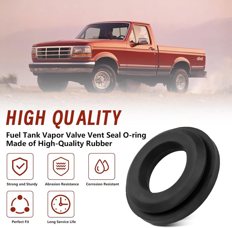 Antrys Fuel Gas Tank Vapor Valve Replacement Seal Grommets F6TZ-9B076-AA for Ford - Bronco, Aerostar, F150, F250, F350 and Mercury Sable, F6TZ9B076AA Ensure the Seal Between the Fuel Vapor Valve-8PCS - Image 3